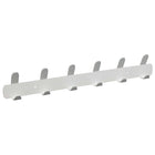Wandkapstok 48 cm metaal wit