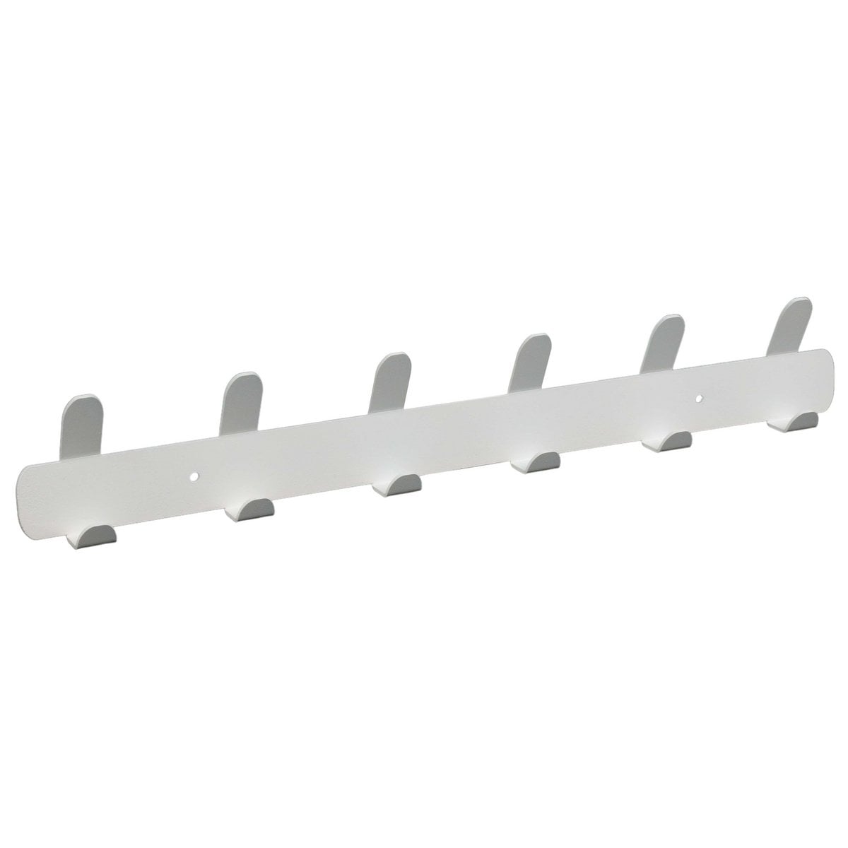 Wandkapstok 48 cm metaal wit