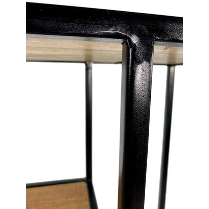 Staande Boekenplank Scheidingswand Liverpool Metalen Zwart