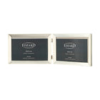 Fotolijst dubbel 10x15 cm staal zilver