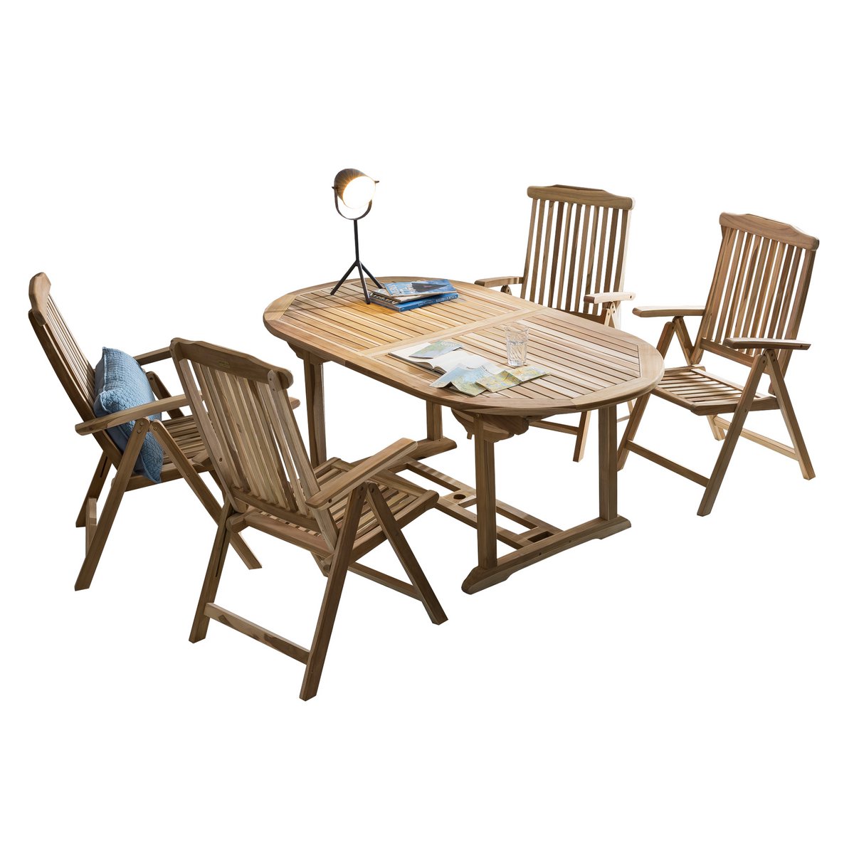 Zitgroep 5-delig met 4 fauteuils en tafel
