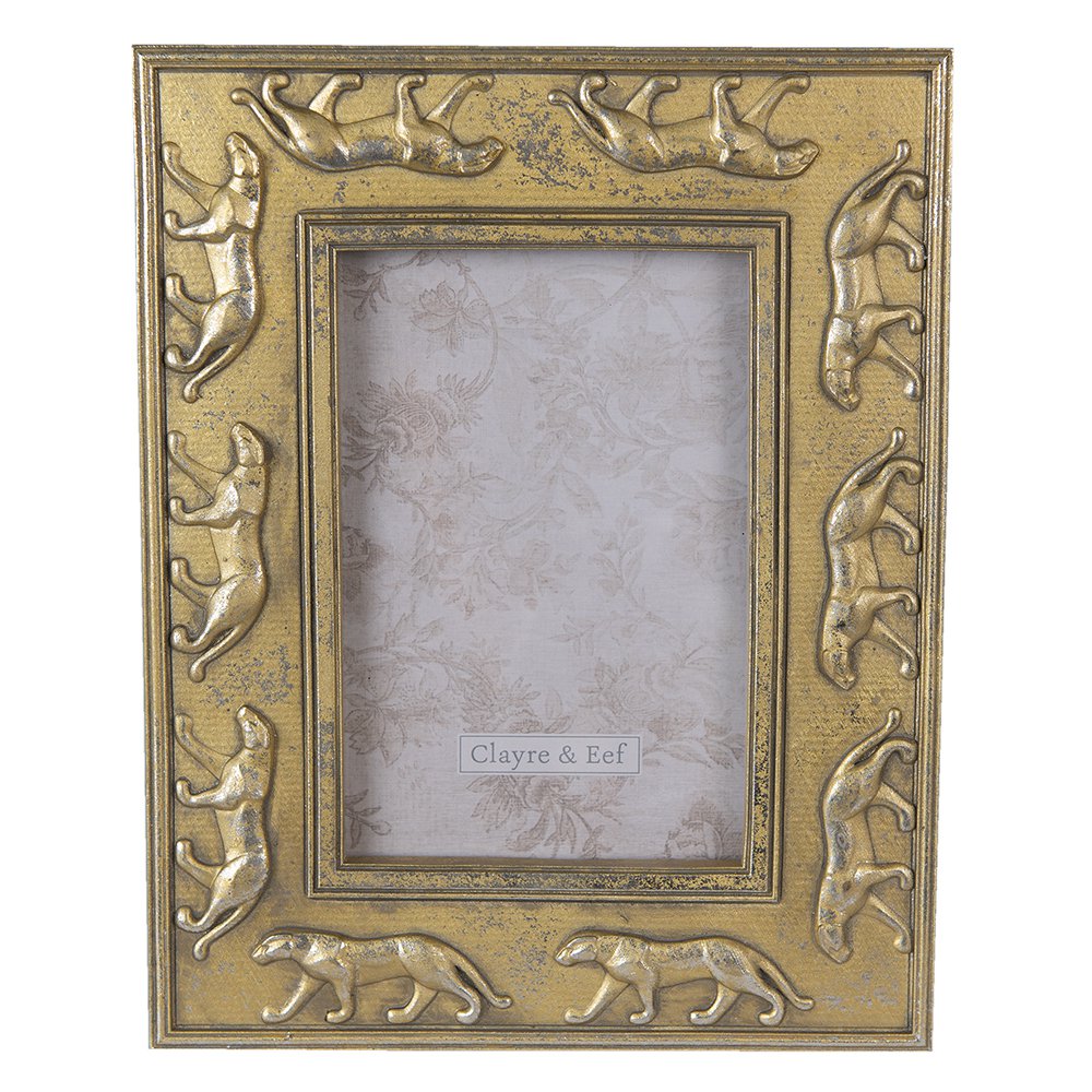 Fotolijst 10x15 cm goudkleurig polyresin