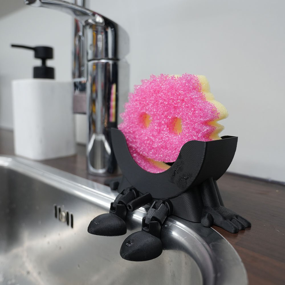 Scrub Daddy spons houder met wateruitloop
