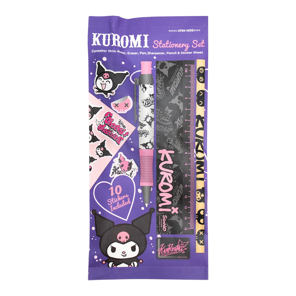 Sanrio Kuromi - briefpapier set 6 delen