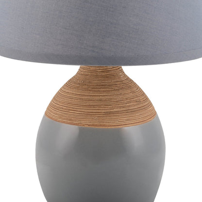 Ceramic table lamp "Tali" grey