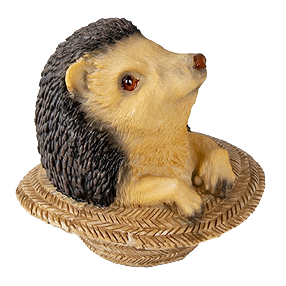 Figurine Hedgehog 8x8x9 cm Brown Plastic Hedgehog Home Accessories