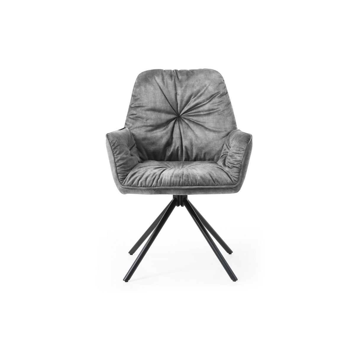 Armchair with 360° swivel function, grey