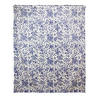 Plaid 130x170 cm polyester blauw wit