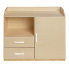 Van Dijk Toys Wooden Doll's Changing Table Natural With White Storage