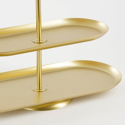 Etagere 3 laags 48x20x55 cm metaal goud