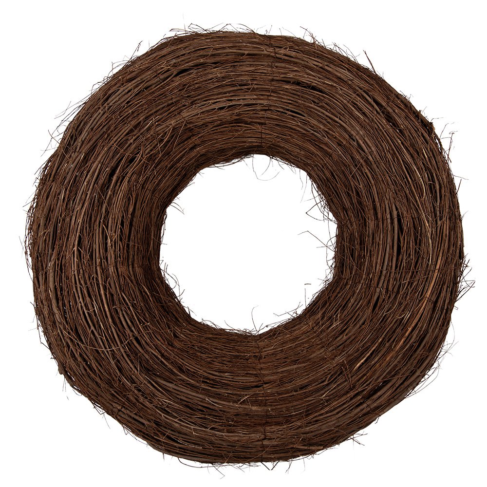 Decoratiekrans rotan Ø 80x22 cm bruin