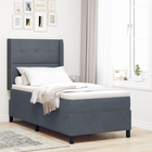 Boxspringbed 80x200 cm donkergrijs fluweel met LED