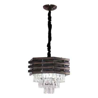 Hanglamp Crystal Black 40 cm metaal kristal