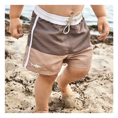 Zwemshorts light brown warm green
