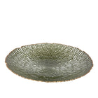 Fruitschaal groen goud 40,5 cm glas