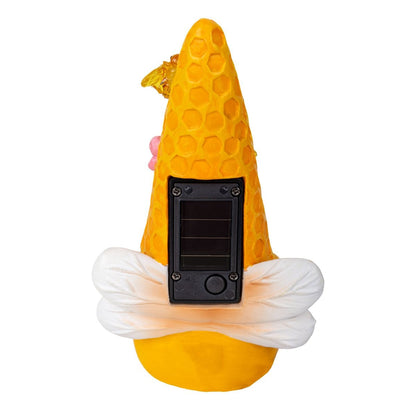 2-piece decorative solar light "Abby", made of plastic with integrated LEDs, twilight sensor, 17 cm high