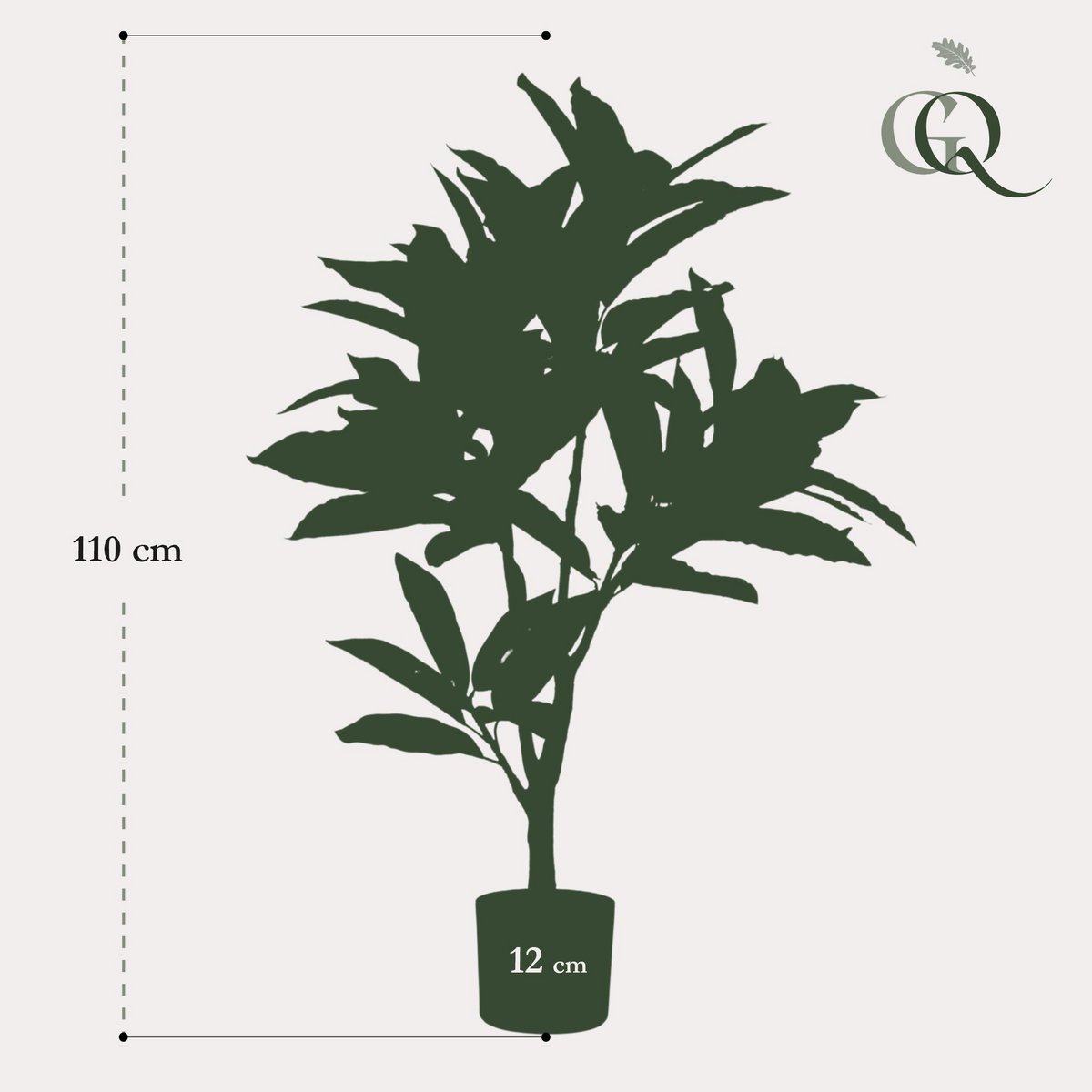 Artificial Plant Croton Codiaeum Wonder Shrub 95 cm Beautiful