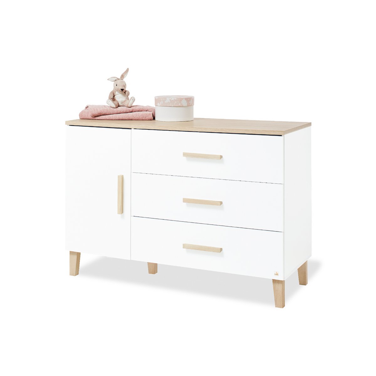 Kinderkamer Lumi 3-delig wit eiken