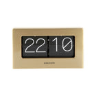 Flipklok goud staal 21x12 cm