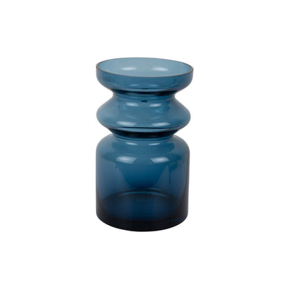 Vaas glas blauw 16x25x16 cm