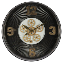 Wall Clock Ø 60 cm Black Iron Wall Clock
