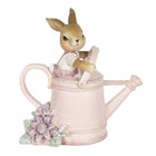 Figurine Rabbit 10x6x11 cm Pink Plastic Home Accessories