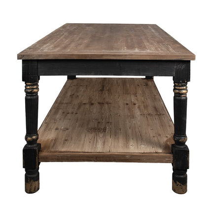 Tafel Zwart Bruin 200x100x85 cm