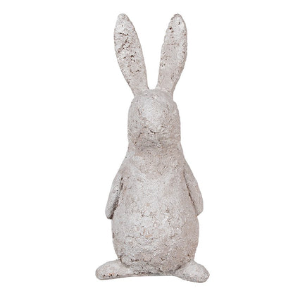 Beeld konijn 26 cm beige polyresin