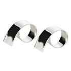 Servetringen set van 2 verzilverd 6x4 cm