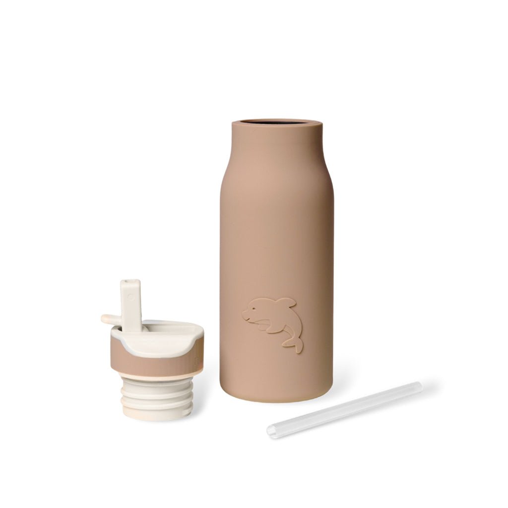 Drinkfles siliconen 400 ml chocolademout