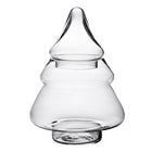 Voorraadpot glas kerstboom Ø 13x29 cm