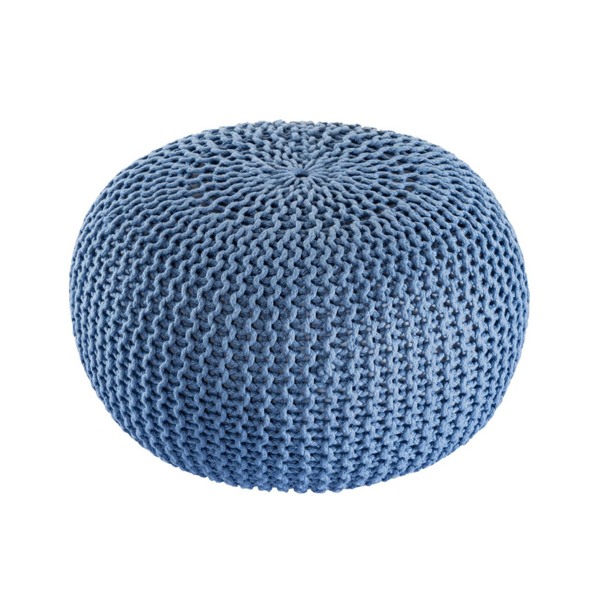 Pouf buiten Ø55x37 cm gerecycled plastic