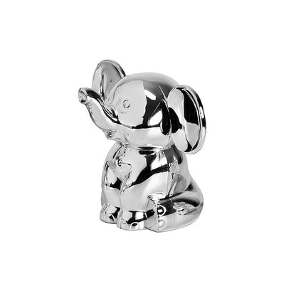 Spaarpot olifant verzilverd 11 cm