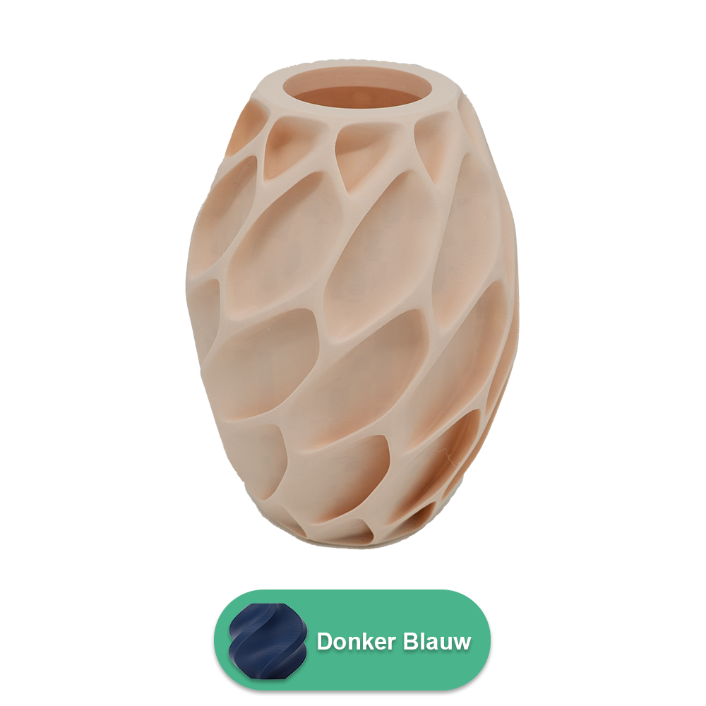 Oruna 3D vaas - 3D geprinte vaas - Duurzaam PLA - Geschikt voor kunstbloemen