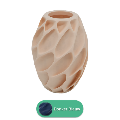 Oruna 3D vaas - 3D geprinte vaas - Duurzaam PLA - Geschikt voor kunstbloemen