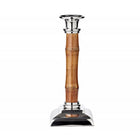 Kandelaar bamboe H 24 cm