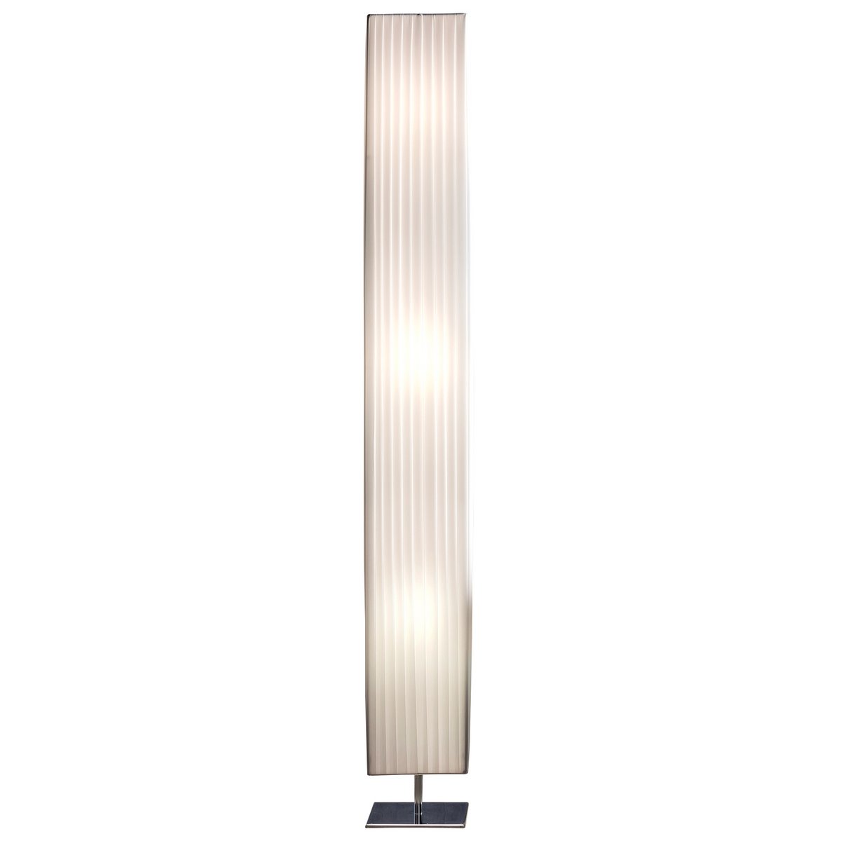 Floor lamp 160 cm square white, chrome