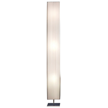 Floor lamp 160 cm square white, chrome