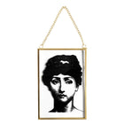 Hanger 10x15 cm metaal goudkleurig zwart