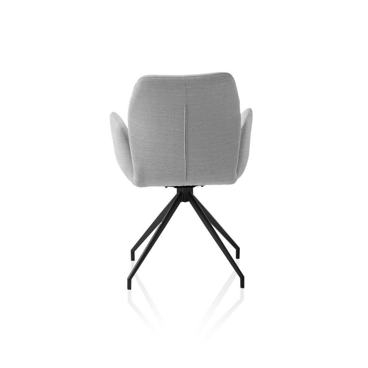 Fauteuil draaibaar lichtgrijs 59x58x88 cm