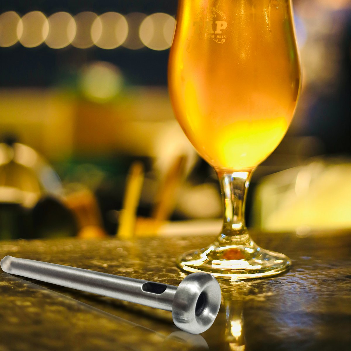 Bierkoeler roestvrij staal met flesopener 2 stuks