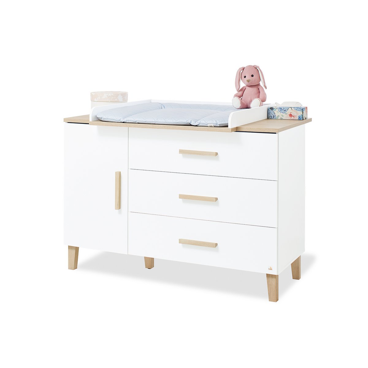 Kinderkamer Lumi 3-delig wit eiken