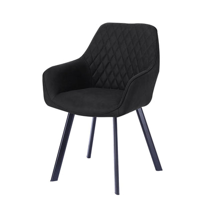 Fauteuils set 2 antraciet microvezel
