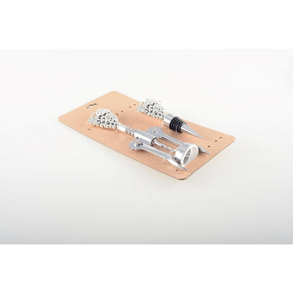 Flesdop zilver metaal 6x19/4x12 cm