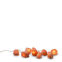 Himalaya Salt Dreams, Salt Chunks Battery-Operated Light String, Rock, 8 pieces, 44534, Orange