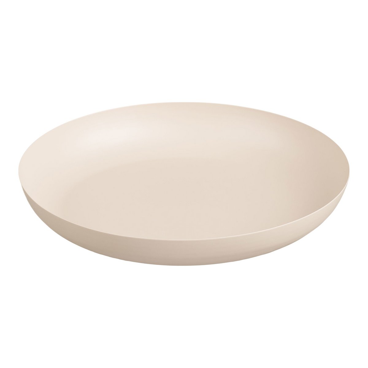 Dienblad metaal beige ø30x4 cm