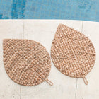 Placemat bladvormig waterhyacint 48x36 cm