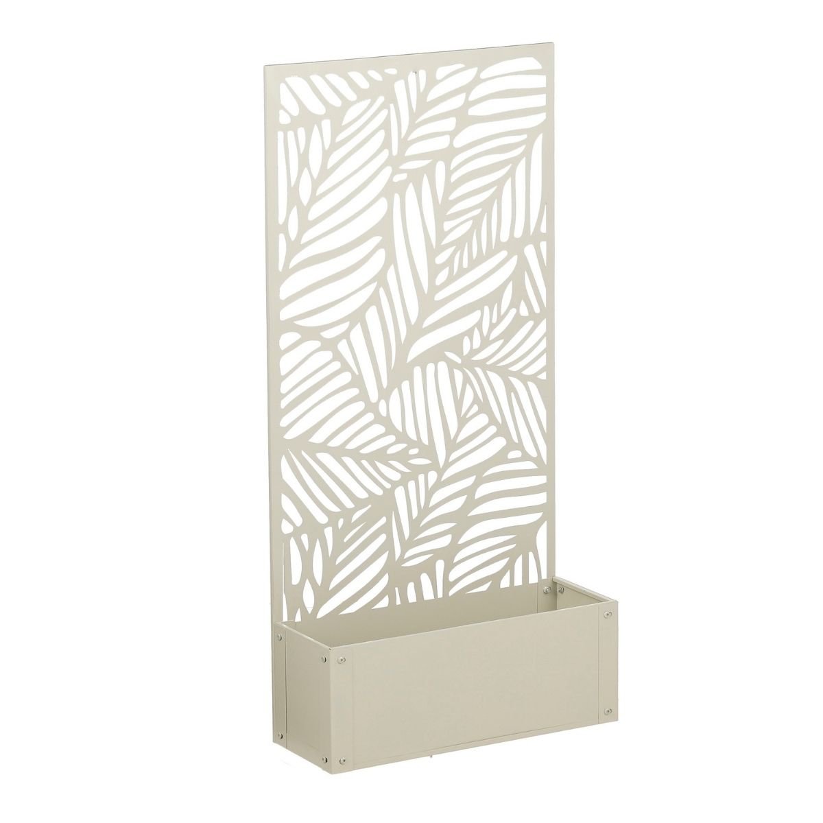 Plantenstandaard 118 cm ijzer gebroken wit