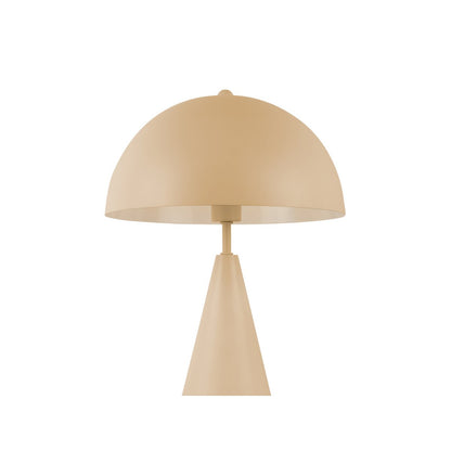 Tafellamp paddenstoel 25 cm metaal bruin
