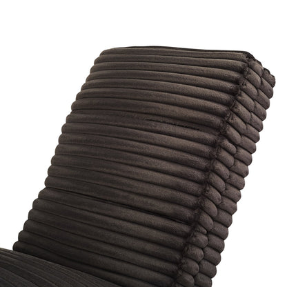 Chaise longue corduroy zwart 170x60x82 cm